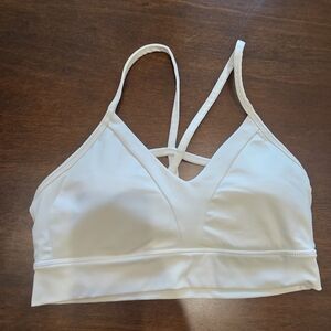 Balance Athletica White Strappy Sports Bra